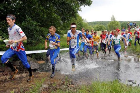 Compétition de course d'orientation