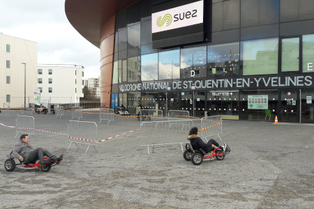 Kart lors d'une journée de cohésion