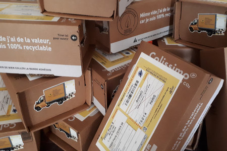 Colissimo de la poste pour un escape game